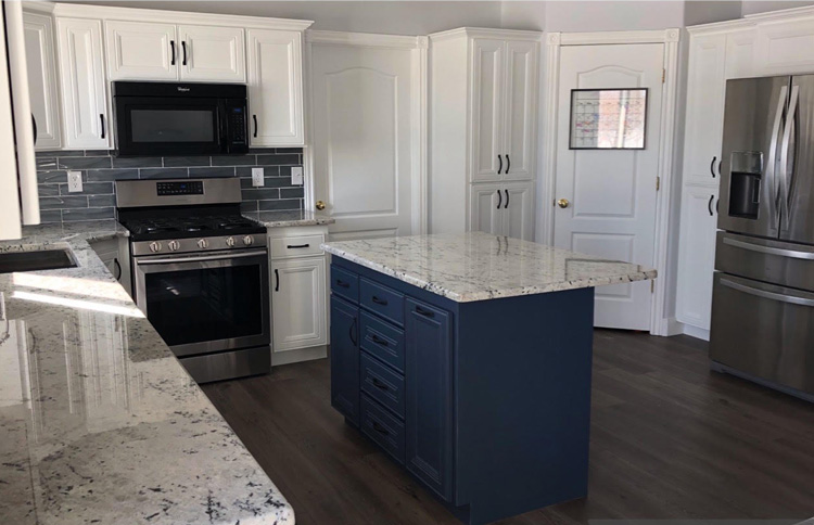 Beautiful Cabinet Refacing in IDaho Falls (after)